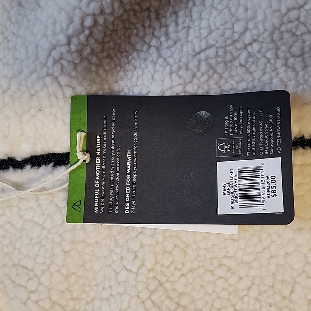 Alpine Mens Sherpa Jacket - Picture 2 of 5